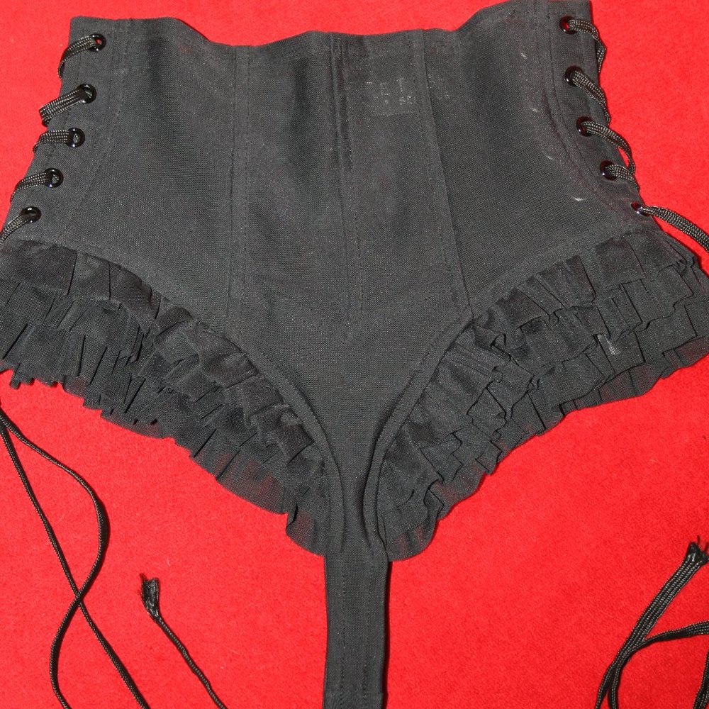Lip Service State of Constriction IV Betty's Shorts Black Large Mesh